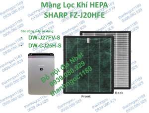 Màng lọc Hepa cho máy lọc không khí hút ẩm Sharp FZ-J20H(DW-J27FV-S) DW-T30FV-W