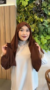 𝗛𝗮𝗻𝗵𝗮𝗻 𝗛𝗶𝗷𝗮𝗯 - Pashmina Oval Polos Rayon Spandek Premium Jumbo 180 x 90