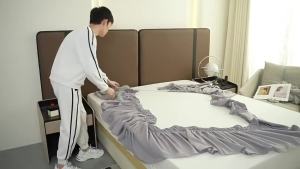 Solid Color Elastic Bed Skirt Elastic Simple Bed Runners  Bed Ruffles High-Quality Ruffle Valance Drop Bed Skirt