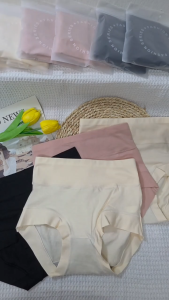 【Ready Stock】Seluar Dalam Wanita 女士内裤 高腰 60s 面料 纯棉 纯棉高腰60支护腹护肤包臀内裤 现货