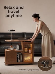 DONGMU | Bàn Cạnh Sofa Gỗ Có Thể Quay