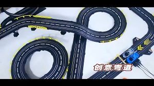 Đồ chơi đường đua xe mô hình điều khiển từ xa 2 chế độ: bằng tay/bằng điện dành cho trẻ em