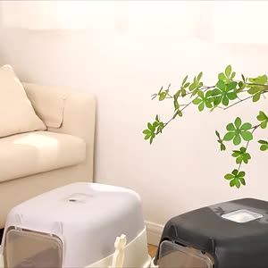 กระบะทรายแมว ห้องน้ำหูแมว ห้องน้ำแมวแบบปิด  แถมฟรีที่ตัก CAT TOILET BOX