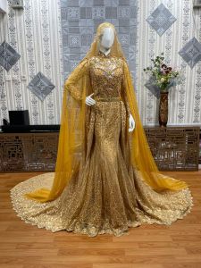 gaun duyung full payet