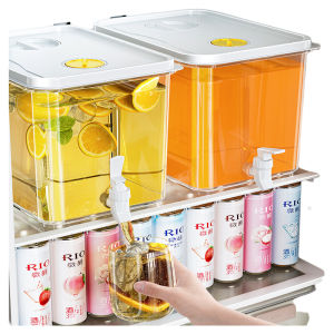 Home Use Large Capacity Cold Water Pot with Faucet for Beverage Refrigerator Fruit Juice Tea Cold Drink Barrel Cool Water Pot
