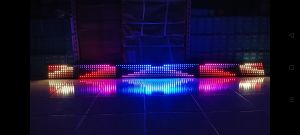 Lampu LED Strobo Kaca Depan Teks 7 Baris 12V/24V Edit Teks Pakai HP