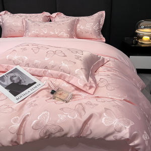 KAMONI | Bộ Chăn Ga Gối 4 Món Lụa Jacquard Sang Trọng