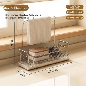 Giá Đựng Khăn Vệ Sinh Bằng Inox Thoát Nước