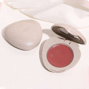 ♛Pebbles Blush Cream Women#39s Lipstick Fit All-in-One Plate Natural Naked Makeup Plain White Matte Milk apricot✭