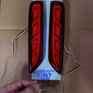 Mata Kucing Reflektor Lampu LED Bemper Belakang Model F Mitsubishi Xpander Cross 2019-2022
