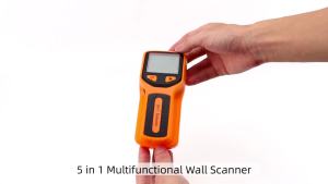 5 In 1 Professional Wall Stud Finder Metal Detector Wires Depth Tracker Wood AC Wire Cable Water Pipe Electric Wall Scanner