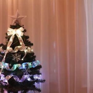 Ribbon lights for Christmas tree decoration -4M LED battery powered fairy tale lights suitable for decorating indoor and outdoor Christmas gift boxes at Christmas parties