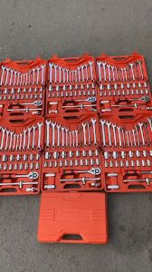 37pcs Profesional Auto Repair Toolbox Kit Socket Wrench Ratchet Kombinasi Set Lengkap Alat Multifungsi dan Aksesori