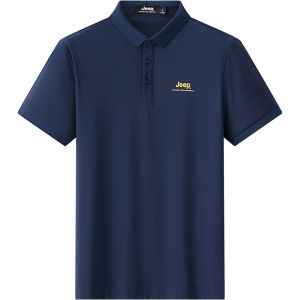 Jeep | Jeep Polo Shirt Quick Dry Breathable Outdoor Comfortable Large Size Sportswear Nylon Material Windproof Technology Short Sleeve Mens T-Shirt