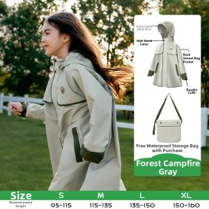 Kocotree | Kids Raincoat School Bag Position 2026