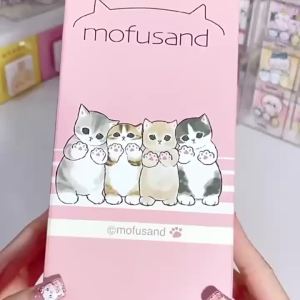 Bandai | Mô Hình Mèo Dễ Thương Mofusand Đồ Chơi Mô Phỏng Mèo Con Tượng Nhỏ Trang Trí Bàn Quà Tặng Anime Dành Cho Mọi Lứa Tuổi