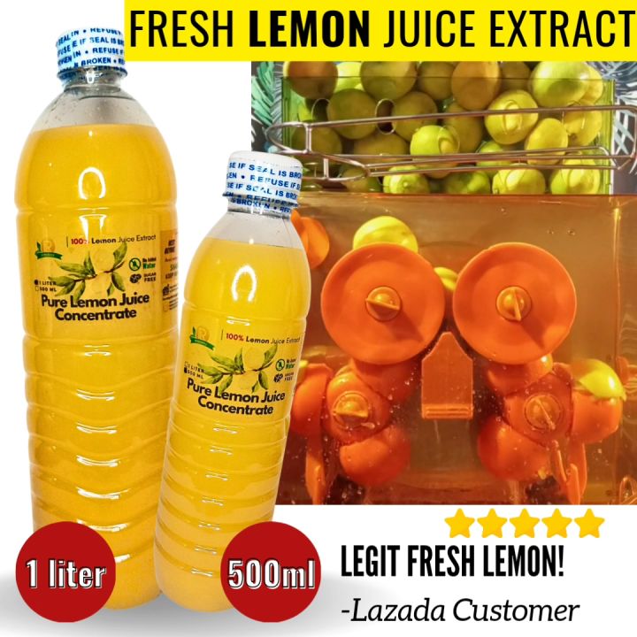 Pure Lemon Juice Extract 1liter and 500ml Lazada PH