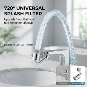 Universal 720° Rotatable Faucet Extender Multi-Functional Kitchen Sink Aerator Anti-Splash Tap  Nozzle Water-Saving Booster