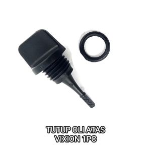 Tutup Oli Atas Vixion (Hitam) - Penutup Colokan Oli Oil Mesin + Seal Sil Oring O Ring Yamaha Vixion Old Lama Vixion New NVA NVL