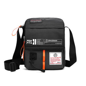 spaceman | Casual Oxford Cloth Mens Crossbody Bag Lightweight Canvas Single Shoulder Commuter Backpack For Younger Adults Leisure Backpack