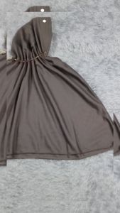 Kerudung instan coklat SD model serut