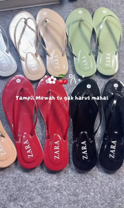 Sandal Cewek Teplek Model Japit Polos Anti Licin