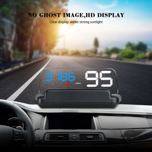RYSJM | C500 OBD2 HUD Head-Up Display EOBD Car Speedometer Windshield Projector Water Temp RPM Overspeed Alarm Auto Accessories Custom