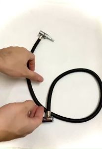 Ống bơm lốp xe hơi kẹp van 2 đầu dài 80cm-20cm day bơm hơi vặn ren 2 đầu 2 đầu búa ống hơi bện dù cao cấp Vòi bơm nối dài chân ren 6mm-8mm-10mm