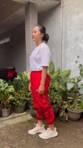 Celana Trening Panjang Jogger Parasut Dewasa Saku Resleting Bahan Despo- Celana Olahraga Gym Running
