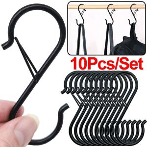 S Shaped Metal Hanging Hooks Safety Buckle Design Windproof Hook Hanging Hook Clasp For Kitchen Storage
