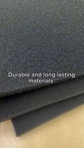 ITOSHI Premium Black Aquarium Biochemical Filter Sponge Fine Pore 45 PPI 2cm Thick 50x50cm for Fish Tanks and Ponds