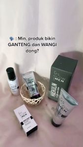 Ms Glow Men Paket Lengkap + Maskulin Body Lotion Perawatan Wajah Tangan Kaki Untuk Pria