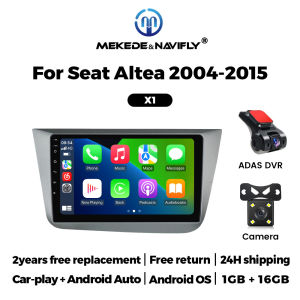 Navifly 9 Inch Android Car Radio Wireless Carplay Auto For Seat Altea 2004 - 2015 Multimedia Player GPS 2 Din Head Unit FM Radio