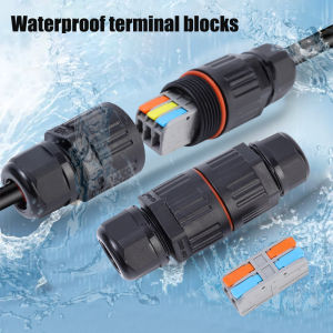 Electrical Waterproof Connector Wire Cable Outdoor Plug Straight Quick Push in Terminal block Conductor Connector