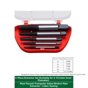 Universal High-Strength Screw Extractor for Broken and Slipped Screws