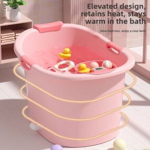 Thickened & Elevated Baby Bathtub Easy Use