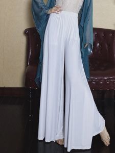 กางเกงเต้นรำเอวสูงผ้าไหมน้ำแข็ง WYZ กางเกงขายาวลำลองสำหรับผู้หญิง กางเกงกีฬา กระโปรง ทรงหลวม ความยาวปกติ ฤดูร้อน 2020