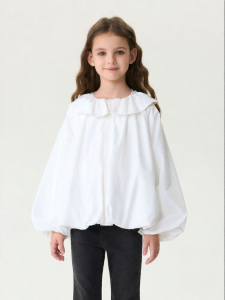 Marc&Janie | Sweet and Cool Flower Bud Ruffle Collar Girls Jacket