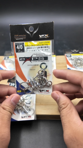 VFOX ROLLING SWIVEL + CORKSCREW SNAP Anti Twist Fishing Tackle Kekili Pancing Kili kili Mancing Anti-Pintal