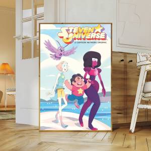 BILIBILI | Anime S-Steven Universe Vintage Áp Phích Dính Chắc Retro Giấy Kraft Miếng Dán Cho DIY Phòng Thanh Cafe Kawaii Trang Trí Treo Tường HD Chất Lượng Chống Thấm Nước