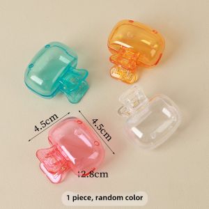 Portable Travel Toothbrush Holder Dustproof Protective Cap Storage Box Toothbrush Head Protector Clip Home Bathroom Accessories