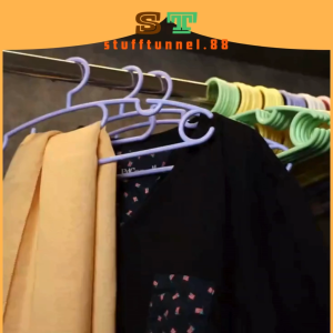 6 pcs Gantungan Baju Round Pastel Dewasa / Anak Premium Banyak Warna Kokoh Dan Lentur