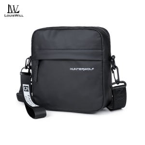 LouisWill Men Shoulder Bag Mens Waterproof Messenger Bag  Commuter Bag Business Bag Lightweight Casual Bag Fashion Leisure Sport Street Bag for College Student