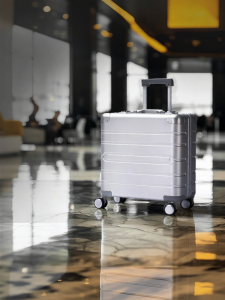 MINGLV | Lightweight Durable Cabin Approved Suitcase 18 Inch