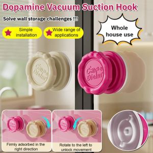 【Whole House Use】Vacuum Suction Hook Detachable Punch-Free Shower Hooks Reusable Storage Hanger