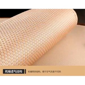 Universal Breathable Car Seat Cushion Non-slip Wear-resistant Car Seat Cover Ice Silk Solid Color Rear Seat Cushion