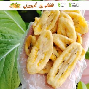 300gr Dried BANANA Crispy - NO SUGAR NO FLOUR Added