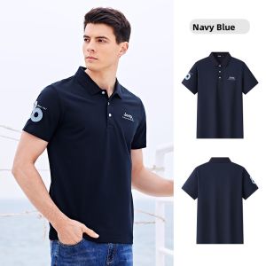 Jeep | Jeep UPF40+ Quick Dry Casual Outdoor Mens T-Shirt Breathable Comfortable Ice Oxygen Cool Polo Shirt Lightweight Windproof