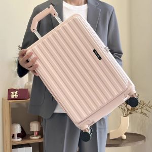 Expandable Fashion Trendy Travel Suitcase with Zipper Closure Universal Wheel Hard Side Opening for Men and Women Neutral