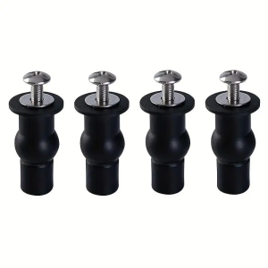 2pcs/4pcs Expansion Screw Toilet Seat Top Fix Seat Hinge Hole Fixings Screw Rubber Back To Wall Toilet Cover Accessories